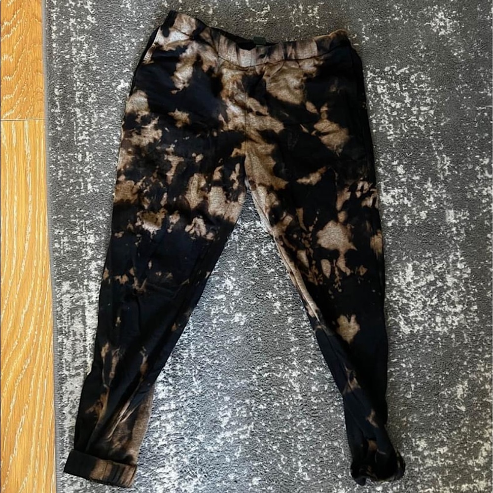 Bleached tie-dye my pants
